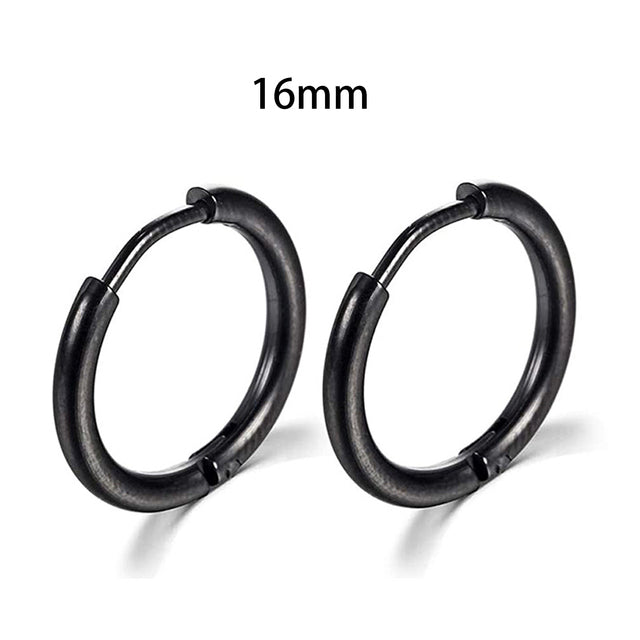 2025 New Simple Stainless Steel Gold Small Earrings Cartilage Ear Piercing Jewelry